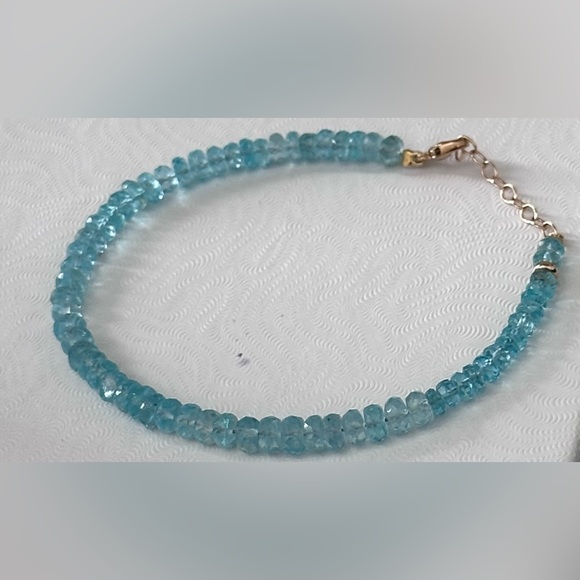 Jia Jia Fancy Cut 14k Yellow Gold & Apatite Bracelet - Picture 6 of 12